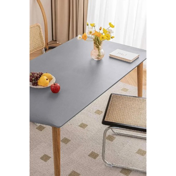 1PC Leather Elastic tablecloth Custom Square Round Table cover Waterproof dinning table cloth Protector Desk mat