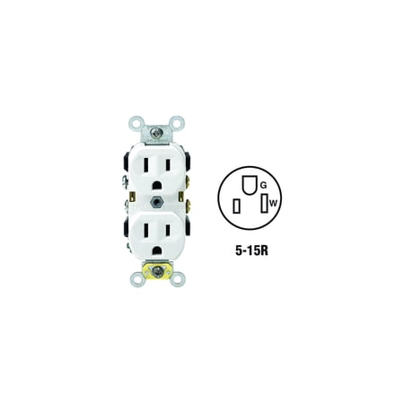 Leviton Commercial Grade Duplex Outlet - Pack of 24