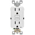 thumbnail image 1 of 1PC Leviton Leviton GFNT1-0KW GFCI Receptacle, 15 Amp, 125 Volt, White, 1 of 1
