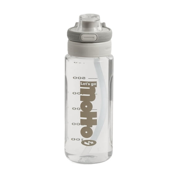 1PC Light Gray Minibee 28.75oz Portable Leak Proof Shatter Resistant Straw Water Bottle for Sports Travel Back to School