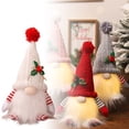 thumbnail image 1 of 1PC Lighted Christmas 11 Inch Plush Decor, Battery Operated LED with Glowing Light, Swedish Tomte Elf for Holiday Table Party Decorations, 1 of 4