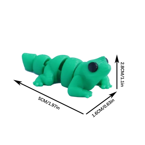 1PC Little lizard 5CM 3D Printed Colored Animal Model Figurines Making
