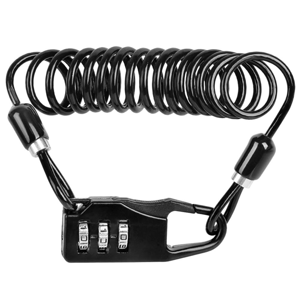 1PC Portable Coded Lock with Three Password for Bike Steel Wire Scooter Security