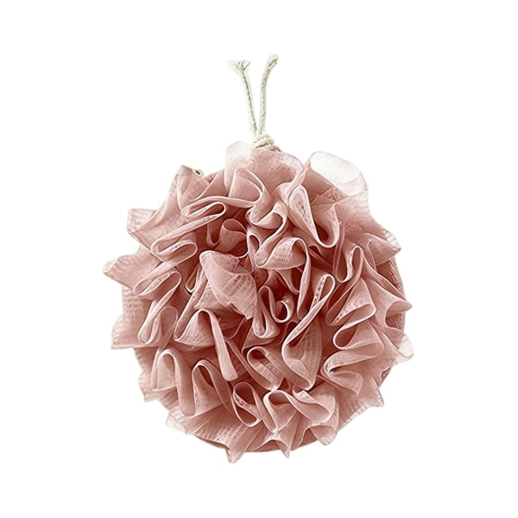 1PC Loofah Ball with Drawstring, Large Size Soap Holder & Lather Mesh, Multi-Purpose Bath Sponge for Shower Exfoliation, Body Cleaning for Adults