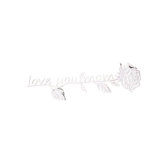 1PC Love You, Mom Bookmark 3D Printing