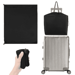 1PC Luggage Hanging Storage Organizer, Foldable Large Capacity Travel Pouch with Trolley Sleeve, Dustproof Portable Carry Accessory