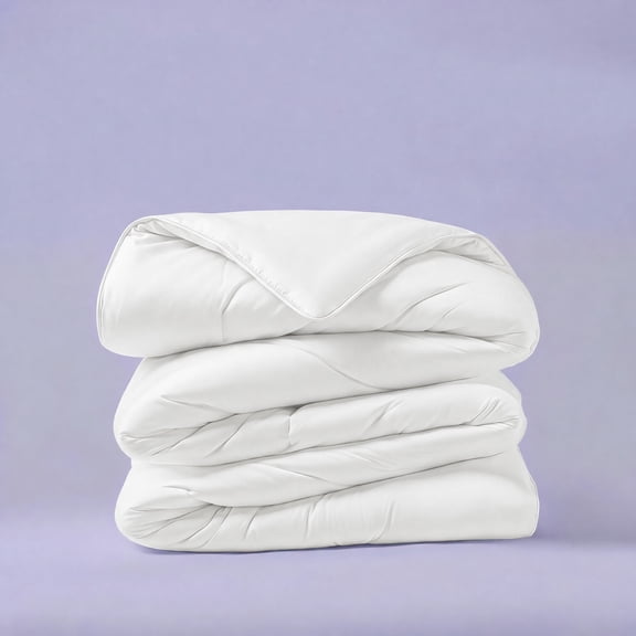 1PC Luxury Bedding Comforter Marshmallow, Breathable Cool Sleep, Lightweight for All Seasons, Machine Washable, Pillowcases Not Included.(White & King)