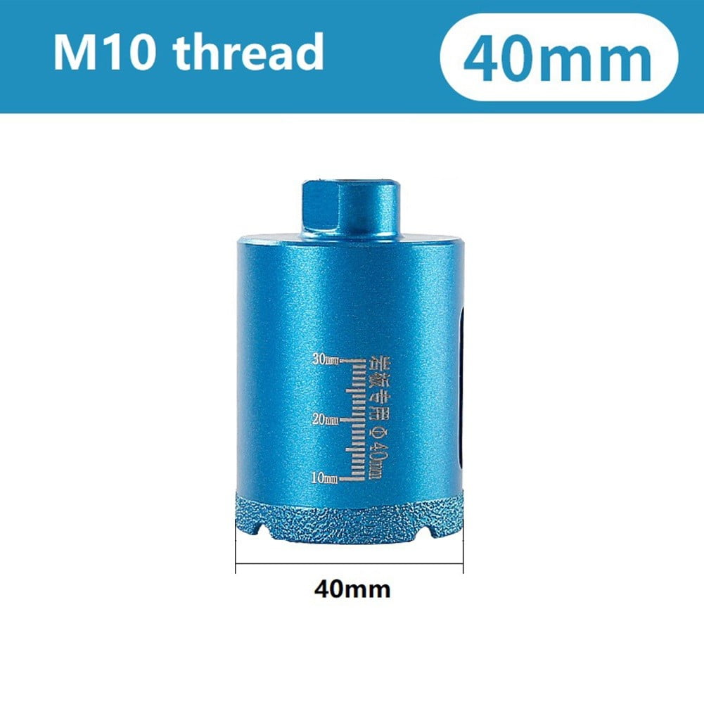 1PC M10 Thread Dry Vacuum Brazed Diamond Drilling Core Bit Ceramic Tile