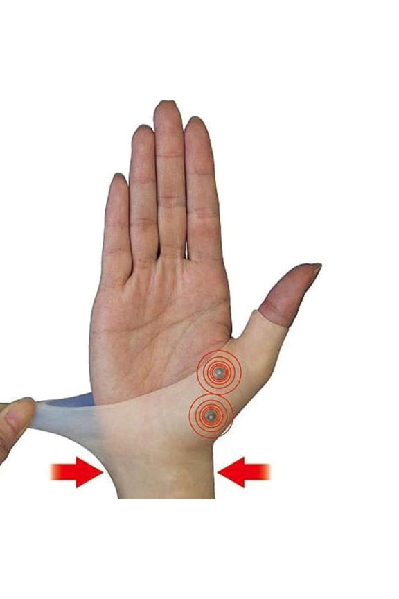 1PC Magnetic Therapy Silicone Gel Thumb Hand Glove Wrist Support for Arthritis