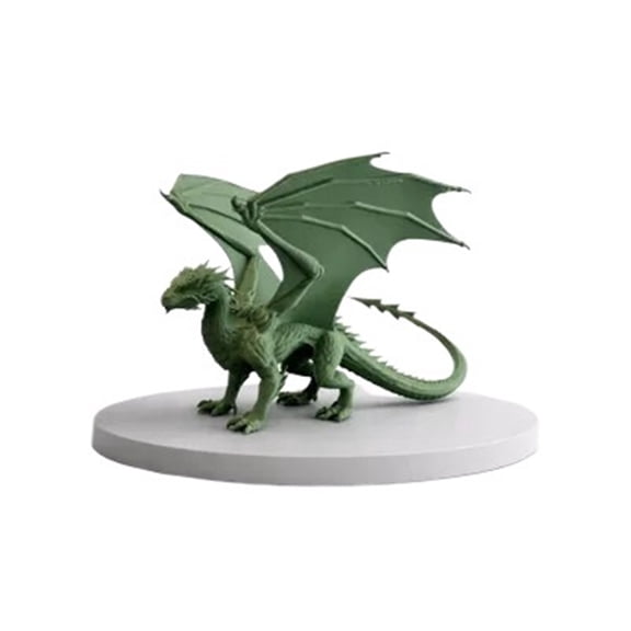 1PC Majestic Dragon Standing Fantasy Statue 3D Printing