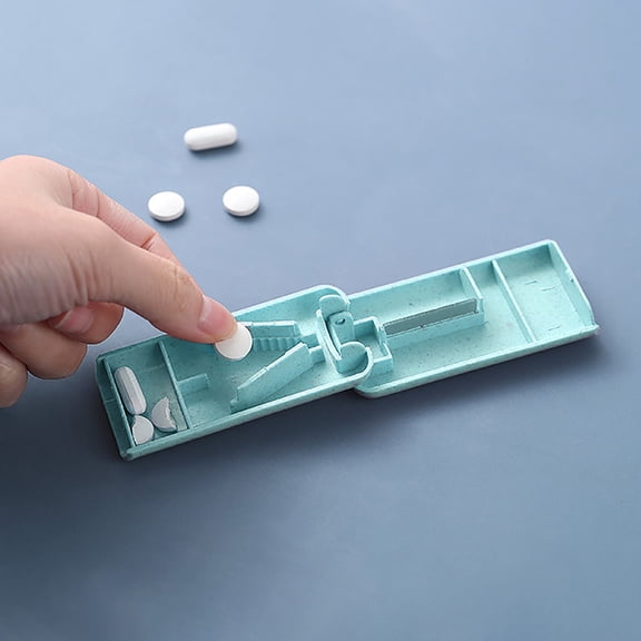 1PC Manual Pill Splitter, Multi-Function Medicine Dispenser, Ergonomic Cutter for Household Medicine Splitting & Organizing