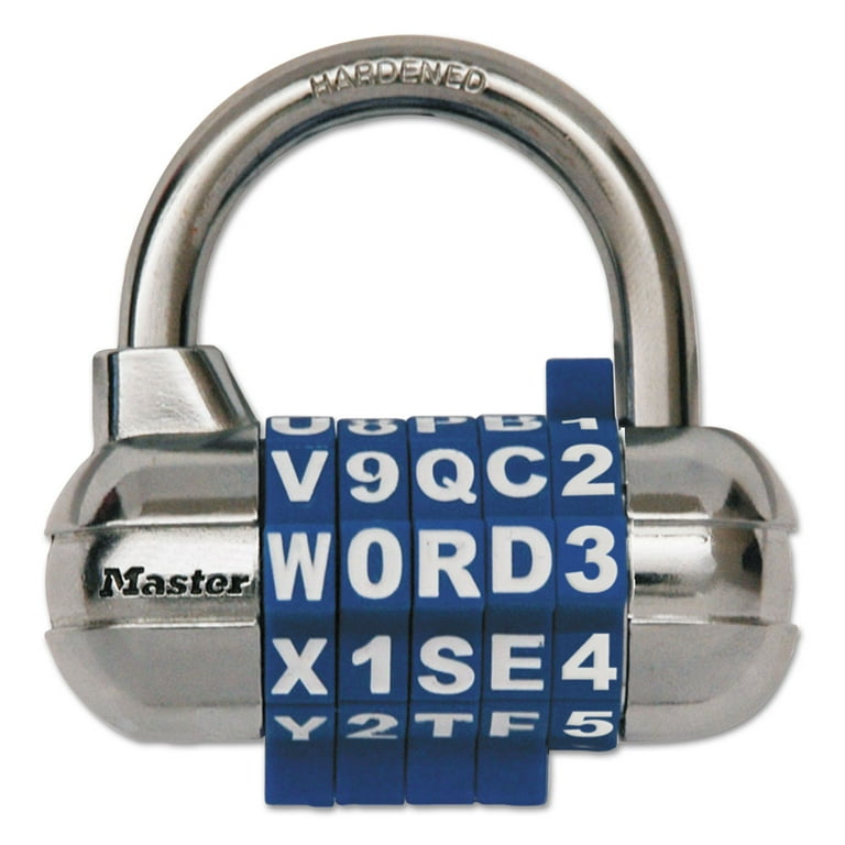 Password Plus Combination Lock, Hardened Steel Shackle, 2.5 Password Plus Combination Lock, Hardened Steel Shackle, 2.5