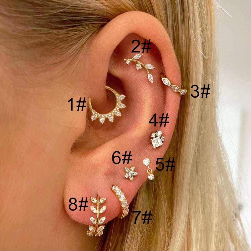 Dainty Daith Jewelry 1PC Matching Dainty Piercing Ear Lobe Daith