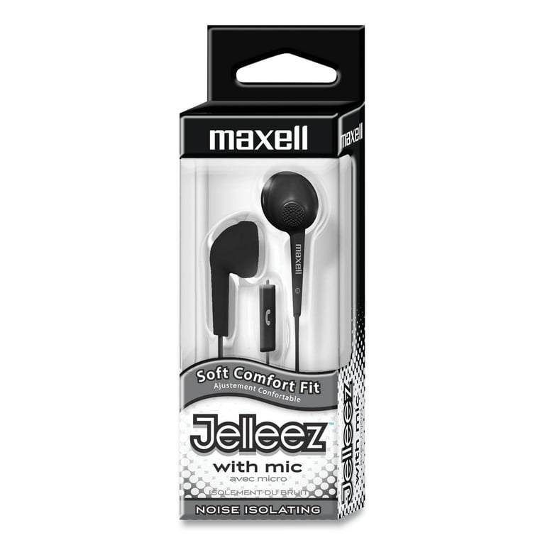 Jelleez Earbuds, 4 ft Cord, Black Jelleez Earbuds, 4 ft Cord, Black