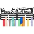 thumbnail image 1 of 1PC Medals Hanger Display Holder Rack Never Stop to Dream Medals Display Wall Mounted Frame Sports Medal Holder Racks, 1 of 9