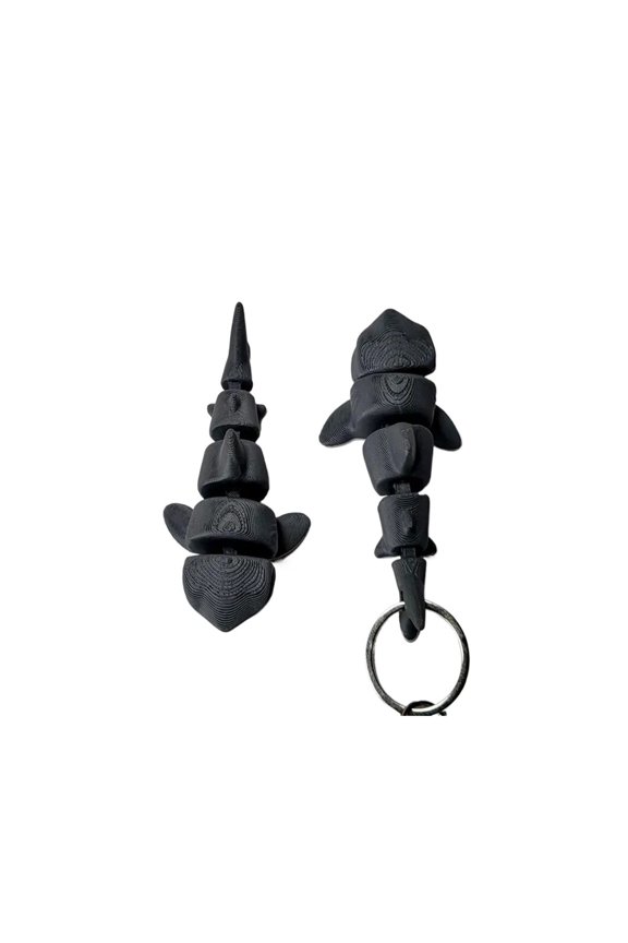 1PC Megalodon Keychain 3D Printing