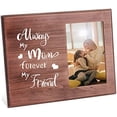 thumbnail image 1 of 1PC Memorial Picture Frame The Love Between Mother and Daughter/Son Lasts Forever Rectangle Photo Frame with Word for Mother's Day Graduation Birthday Gift, 1 of 9