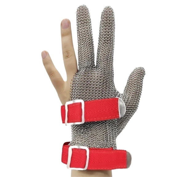 1PC Mesh Butcher Mittens Hand Protection Work Stab Resistant Glove Safety Cut Proof Protection Gloves Stainless Steel Metal ,More Durable