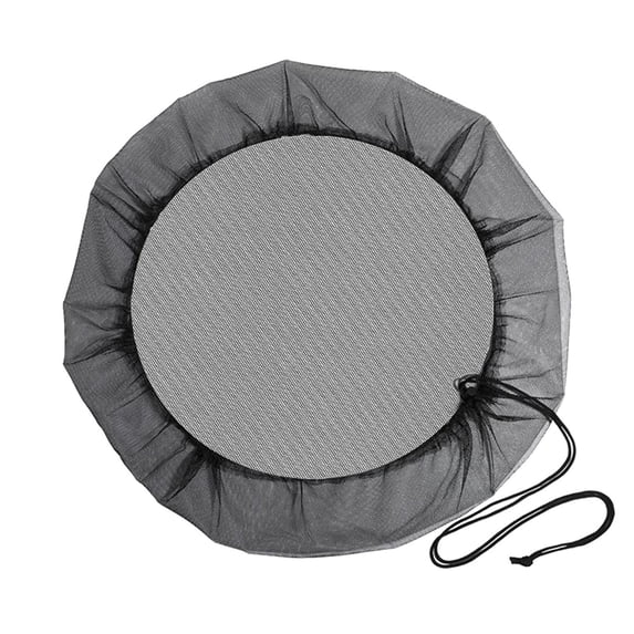 1PC Mesh Cover for Rain Barrels, Rain Barrel Netting with Drawstring, Water Collection Buckets Tank Protector Screen for Preventing Fallen Leaves in Outdoor Garden Eaves