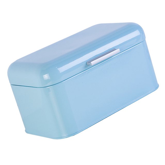 1PC Metal Bread Box Iron Sheet Storage Jar Vintage Kitchen Storage Tank