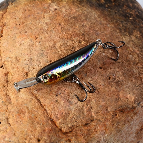 1PC Micro Sinking Minnow Lure, Fishing Bait for Bass Trout, Walleye Fishing Tackle with Natural Swimming Action, 5cm Length Fishing Lure for Freshwater Saltwater Fishing Enthusiasts