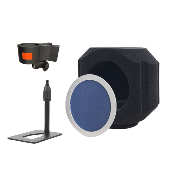 1PC Microphone Windshield Microphone Isolation Booth For Singers And Broadcasters Noise Dampening 1PC