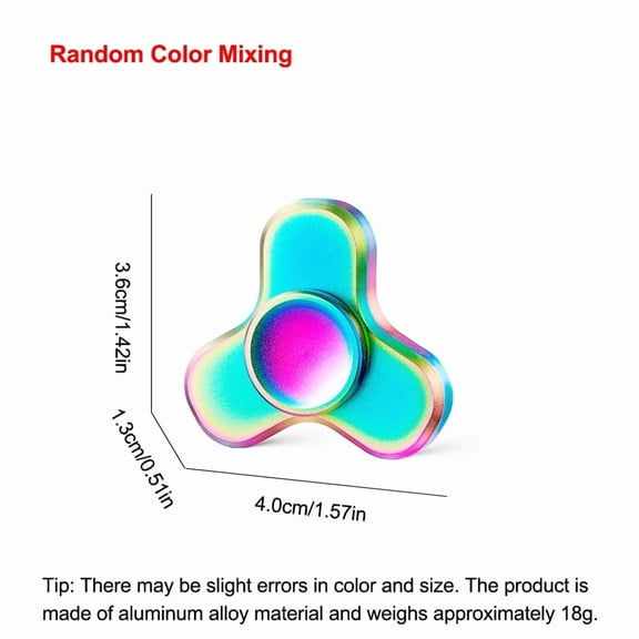 1PC Mini Alloy Fidget Spinner, EDC Spinning Top, Portable Stress Relief Gyroscope
