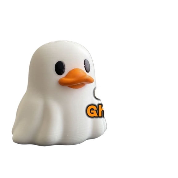 1PC Mini Ghost Duck  Cute Halloween Decoration 3D Print