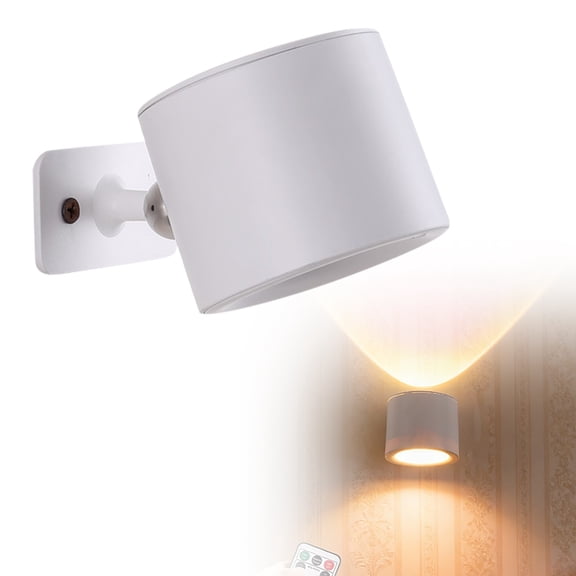 1PC Minimalist Nordic style Bedside Reading Lamp, Double-Sided Light Double-sided spotlight model Different colors of light,C