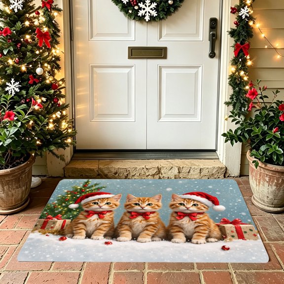 1PC Mixed Character 18:52 Digit Letter Printed Soft Fluffy Absorbent Bath Mat, Memory Foam Mat Washable Non Slip Bath Rug, Decor Kitchen Rug for Hallway, Xmas Halloween Gift