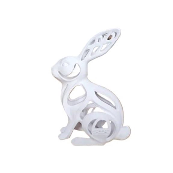 1PC Modern Organic Easter Bunny | Elegant Home Decor 3D Printing