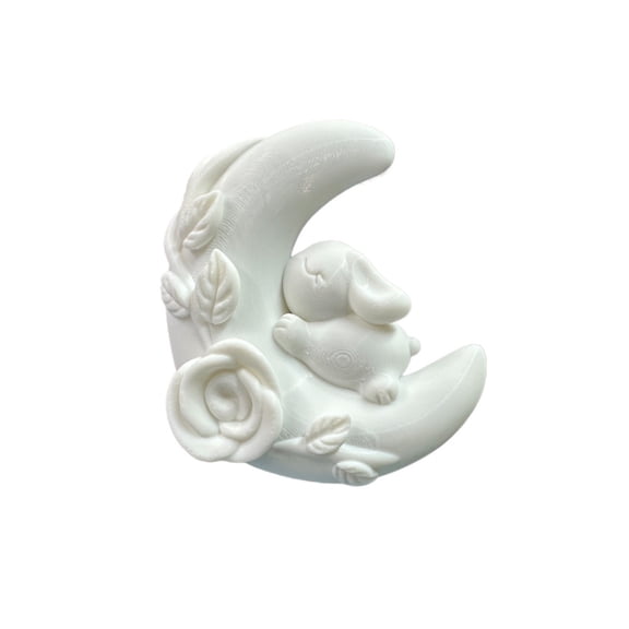 1PC Moon Rabbit Refrigerator Magnet 3D Printing