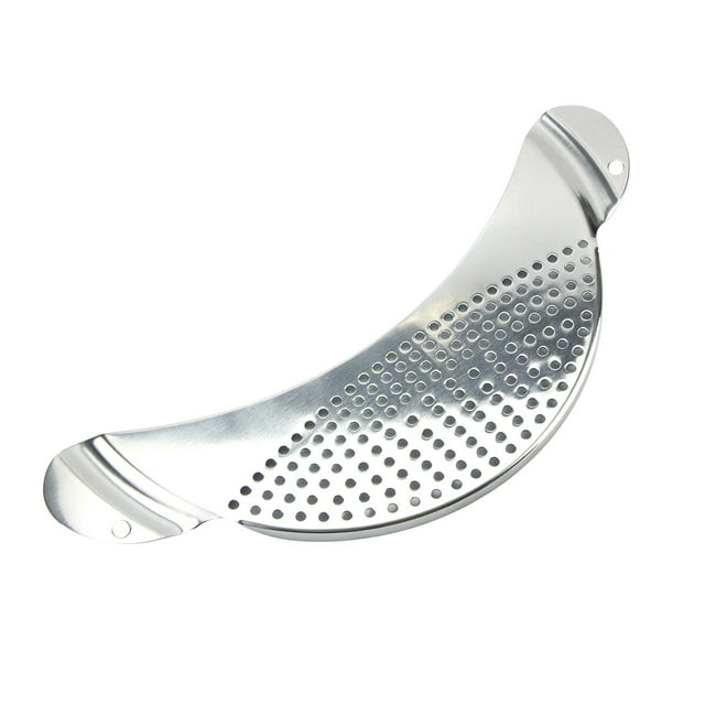1PC Moon Shape Stainless Steel Pan Pot Drainer Spaghetti Pasta Strainer Easy Draining Kitchen