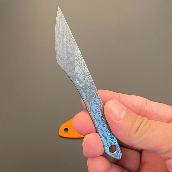 1PC Multi-Purpose Wilderness Survival Knife Set, VG10 Damascus Blade, K Sheath & Stainless Steel Chain, EDC Tool for Camping, Outdoor Work, Wood Carving & Marking