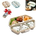 thumbnail image 1 of 1PC Multifunctional 6 in 1 Rice Ball Mold, Triangle Onigiri Maker for Bento Lunch Box, Sushi Musubi, Seaweed Rice Balls, Quick Release, Easy to Clean, Younger Bento, Home DIY Rice Mold, AKLJWH, 1 of 8