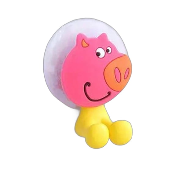 1PC Multifunctional Cute Cartoon Animal Toothbrush Holder Suction Cup Hooks Bathroom Set Accessories Brush Cup Storage Box Holder Minion Tool Eco-Friendly Household Items Storage Wa
