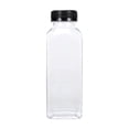 thumbnail image 1 of 1PC Multipurpose Clear Square Plastic Beverage Bottles with Tamper-Evident Caps, Food-Grade PET Empty Juice Containers for Smoothies, Milk, and Water – Various Sizes 350ml, 1 of 6