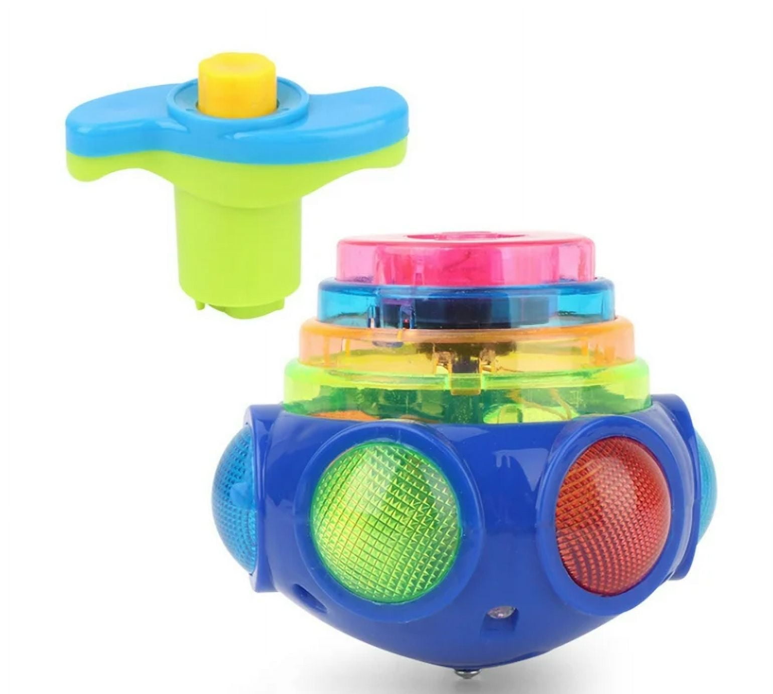 Light Up Spinning Tops Flashing Music Gyro LED Shining Toy | LMI-2091