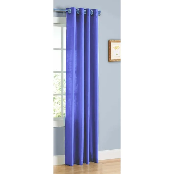 1PC NANCY ROYAL SEMI SHEER PANEL GROMMET TOP SHEER CURTAIN WINDOW DRAPE DÉCOR HOMME SIZE 55" WIDE X 84" LENGTH