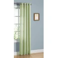 thumbnail image 1 of Gorgeous Home Linen 1Pc Nancy Solid Green Sage Faux Silk Semi-Sheer Grommet Curtain Panels, 55" x 84", 1 of 5