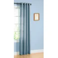 thumbnail image 1 of Gorgeous Home Linen 1Pc Nancy Solid Slate Blue Faux Silk Semi-Sheer Grommet Curtain Panels, 55" x 84", 1 of 1