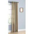 thumbnail image 1 of 1PC NANCY TAUPE SEMI SHEER PANEL GROMMET TOP SHEER CURTAIN WINDOW DRAPE DÉCOR HOMME SIZE 55" WIDE X 84" LENGTH, 1 of 1