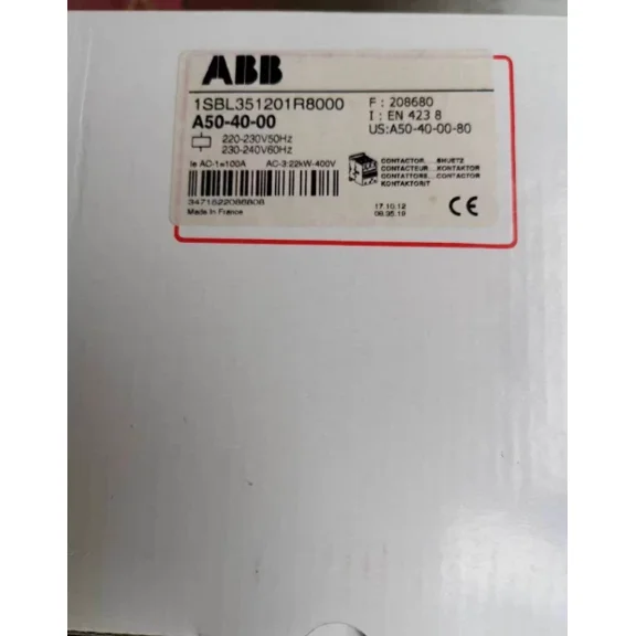 1PC NEW ABB A50-40-00 380V Contactor
