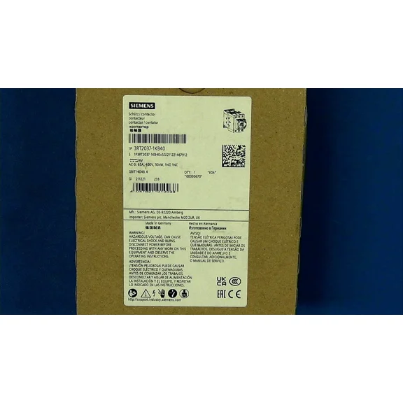 1PC NEW Siemens Sirius Power Contactor 3RT2037-1KB40