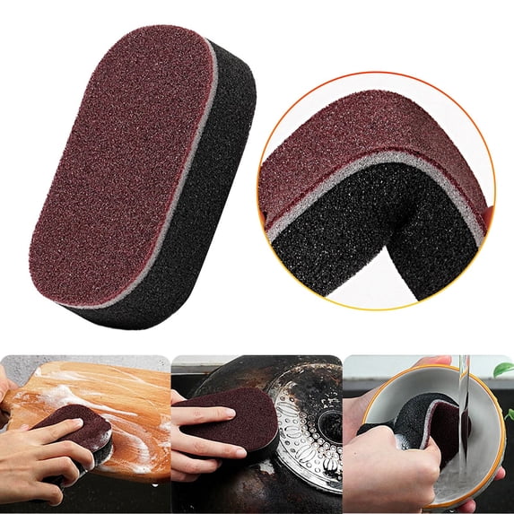 YSKING Kitchen Cleaning Sponge for Removing Rust Cleaning Pots and Pans, Carborundum Sponge, Each