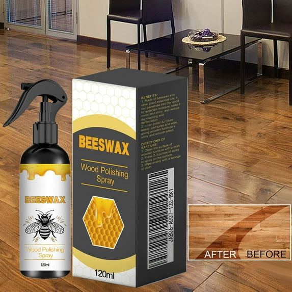 1PC Natural Beeswax Care Spray & Restorer, Beeswax Wood Polish, 2025 New Beeswax Spray Furniture Polish, Protective Conditioning Formula With Pure Beeswax 120ml