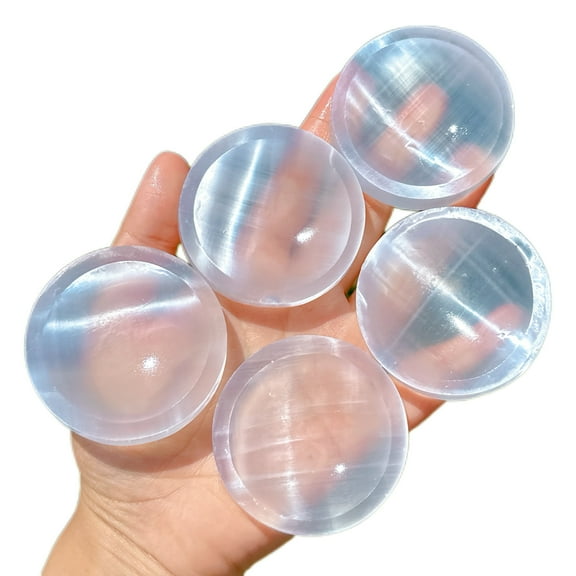 1PC Natural Selenite Crystal Energy Bowl Crystal Ashtrays Crystal Gift Home Decoration
