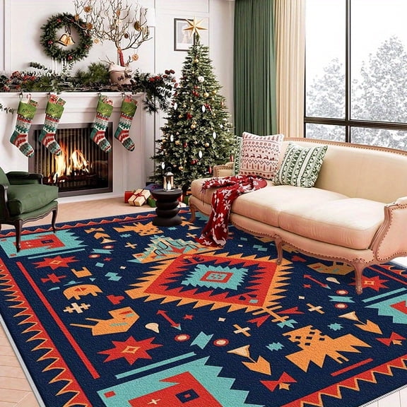 6.5'x10' dining room carpet carpet pads area rug thick aztec area rug medium pile area rug