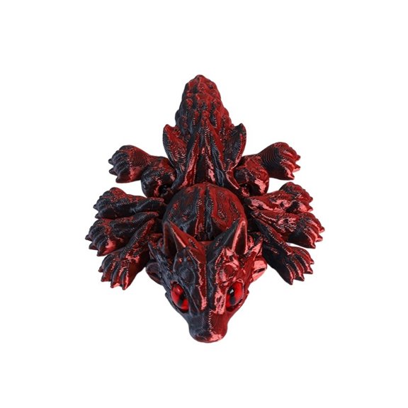 1PC New 3D Printed Wolf Decoration Figurines Creative Tarantula Spider Joint Movable Animal Home Desktop 3D Ornaments Crafts