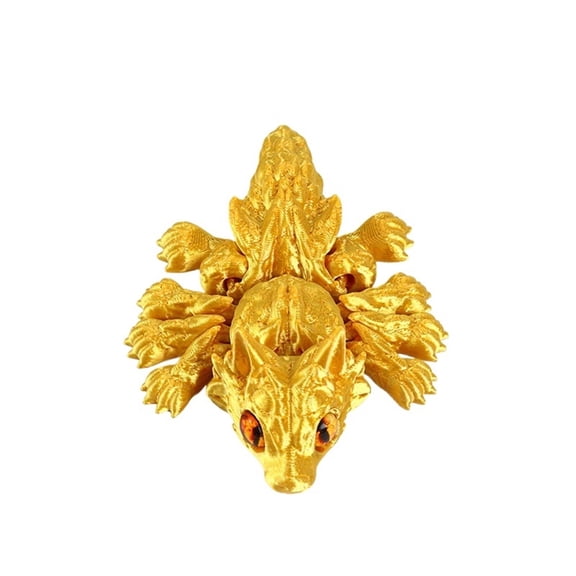 1PC New 3D Printed Wolf Decoration Figurines Creative Tarantula Spider Joint Movable Animal Home Desktop 3D Ornaments Crafts